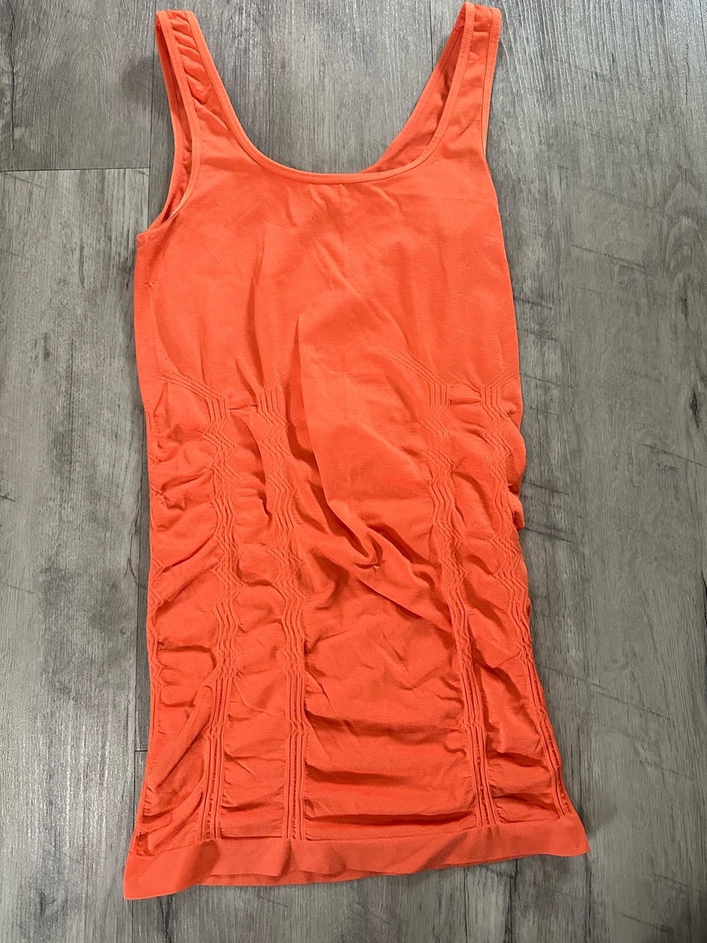 Kismet Orange Ruched Tank